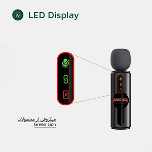 ست میکروفن بی سیم گرین لاین مدل GM-80X با درگاه اتصال لایتنینگ/AUX/USB-C