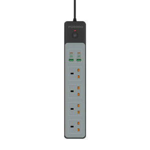 محافظ شوک الکتریکی و چند راهی برق پرودو مدل PD-FWCHO45-BK-65W