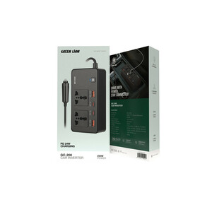مبدل برق خودرو گرین لاین مدل CG-200 Car Inverter