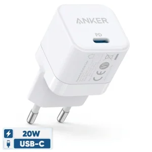 شارژر دیواری 20 وات انکر مدل PowerPort III A2149 Cube .webp