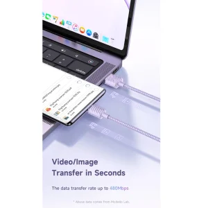 کابل USB به USB-C مک دودو مدل CA-3650 طول 1.2 متر.webp