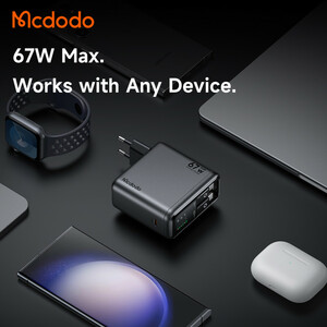 شارژر دیواری 67 وات مک دودو مدل CH-864 به همراه کابل USB-C