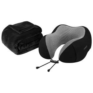 ست بالش گردنی و پتو مسافرتی پرودو Travel Comfort Duo مدل PDLFSTWY25BK