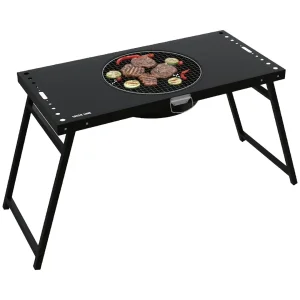 میز باربیکیو تاشو کمپینگ گرین لاین مدل GNPOBBQTBK