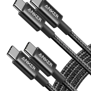 کابل نایلونی USB-C به USB-C انکر ۶۰ وات مدل A8753