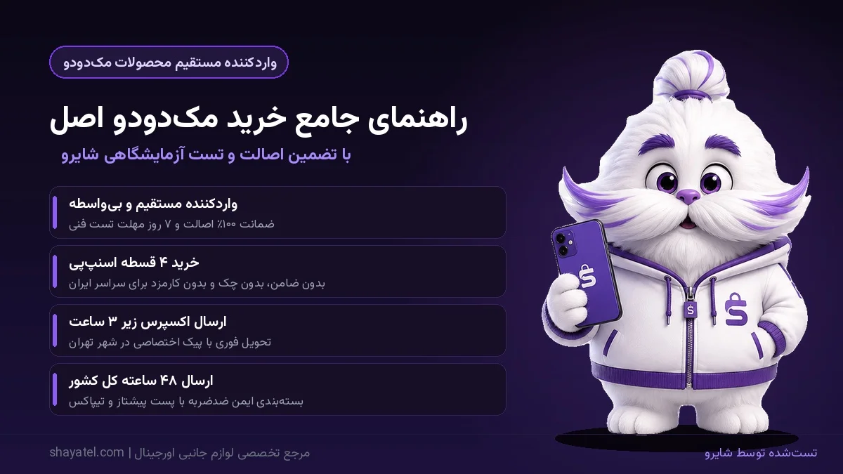 راهنمای خرید محصولات مک دودو اصل در ایران؛ پاوربانک، کابل و شارژر Mcdodo در شایاتل