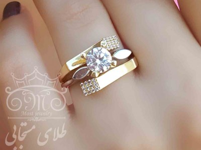 سولیتر طلای مربعی آیسان