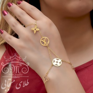 دستبند انگشتری طلا لویی ویتون