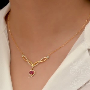 گردنبند طلای دلبری قلب