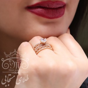 حلقه و پشت حلقه رزگلد آیسان