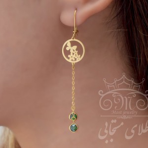 گوشواره طلای پروانه