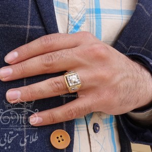 انگشتر طلای مردانه تام فورد