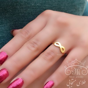 انگشتر طلای بینهایت براق