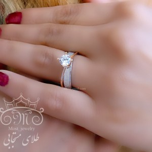 انگشتر طلای سولیتر آدرینا