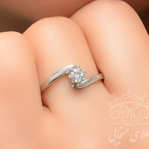 انگشتر طلای سولیتر آوا