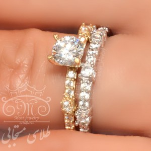 حلقه و پشت حلقه طلای آنالیا