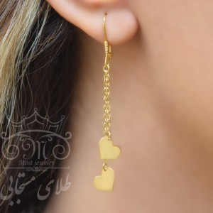 گوشواره طلای قلب
