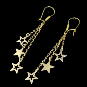 گوشواره طلای آویز ستاره