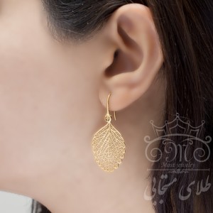 گوشواره طلای برگ