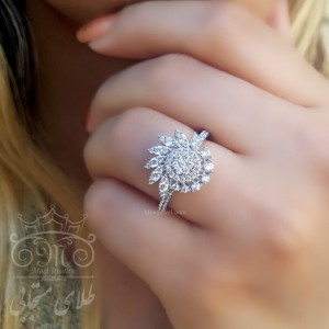 انگشتر پایه جواهر اونیکس