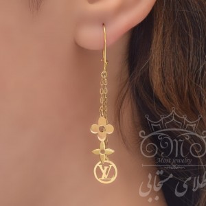 گوشواره طلای لویی ویتون