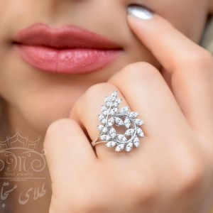 انگشتر طلای پایه جواهر اونیکس