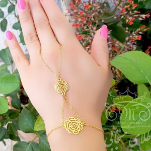 تمیمه طلای گل رز