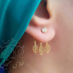 گوشواره طلای بک ایر برگ