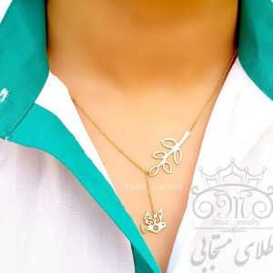 گردنبند طلای کرواتی کبوتر و شاخه