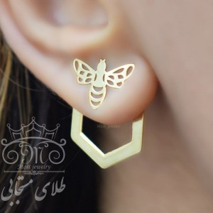 گللگوش طلای زنبور و کندو