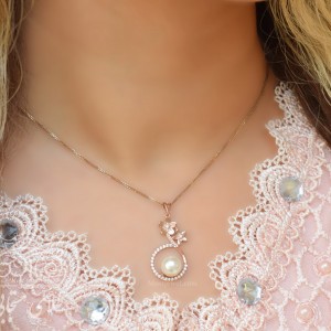 نیمست طلای رزگلد آراد با زنجیر