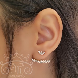 گوشواره طلا لاله گوشی گل لاله