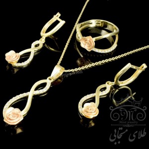 نیمست طلای گل رز طرح ورسا