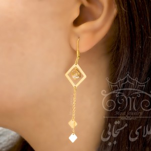 گوشواره طلای کیوب
