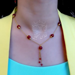 سرویس عقیق (وزن کلیه نگین‌ها از طلا کسر می‌شود))