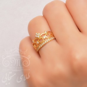 نگشتر طلای تاج