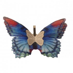 آویز طلای پروانه پارچه ای