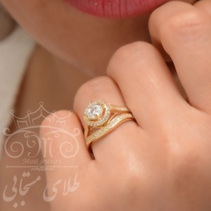 حلقه و پشت حلقه طلای اسپرلوس