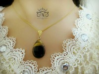 آویز سنگ چشم گربه ماه تولد