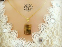 آویز سنگ ماه تولد چشم ببر