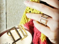 انگشتر دست و پای نگین دار