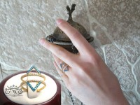 انگشتر نگین فیروزه ای