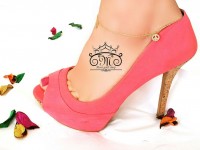 حلخال با آویز نگین دار