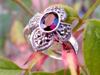 انگشتر یاقوت نقره