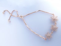 دستبند نقره رز گلد طرح ستاره