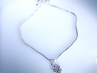 دستبند نقره طرح دست