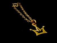 آویز ساعت طلا طرح تاج