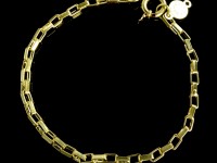 دستبند طلای زنجیری مردانه