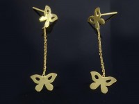 گوشواره آویز پروانه