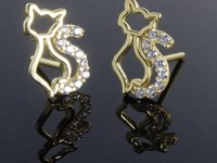 گلگوش طلا طرح گربه